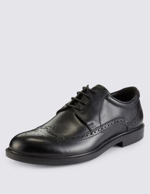 Extra Wide Leather Brogues with Airflex&trade;